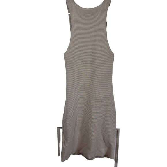 Abercrombie Fitch Knit Ribbed Sleeveless Mini Sweater Dress Chest Cutout Size ST - Picture 5 of 14